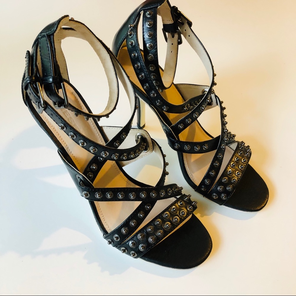 NEW Diesel Black Strappy Heels Size 7.5